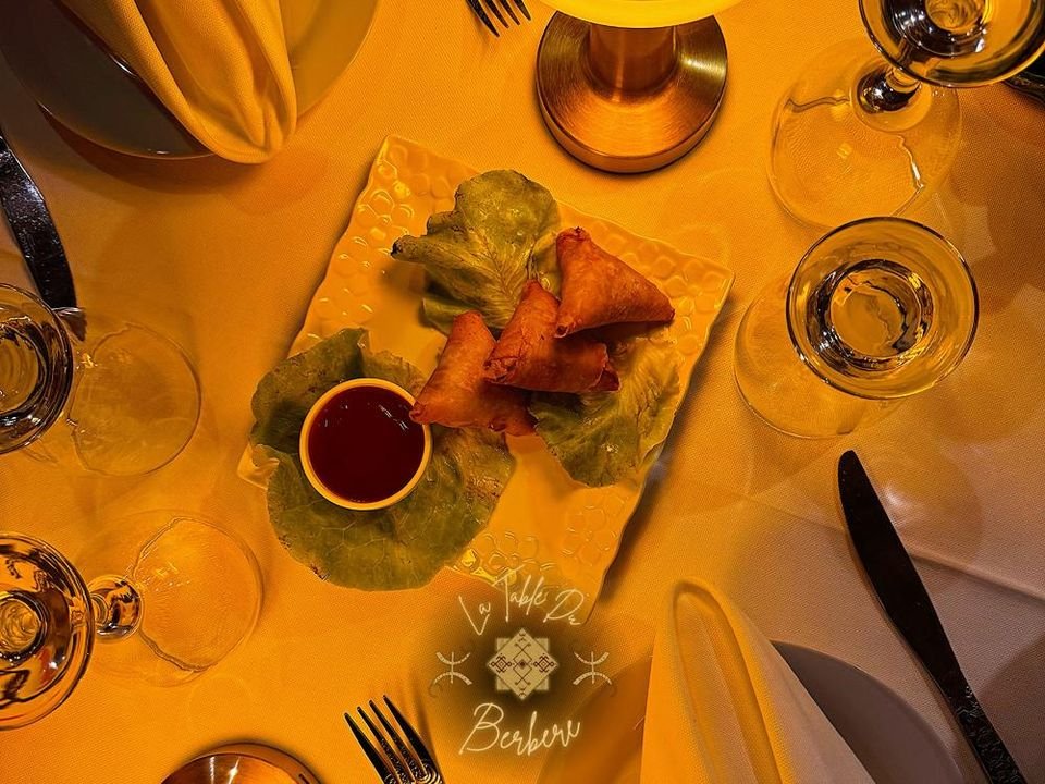 Crisp briouates served as a starter