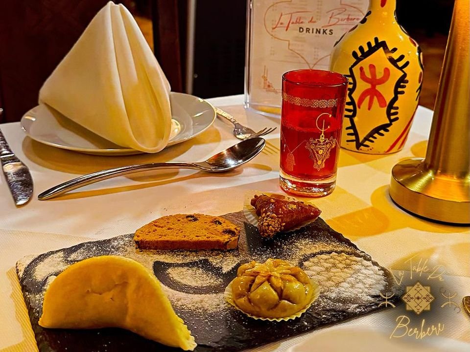 Moroccan pastries and mint tea